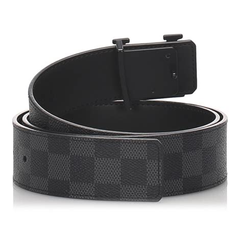 louis vuitton damier graphite mens belt|louis vuitton black checkered belt.